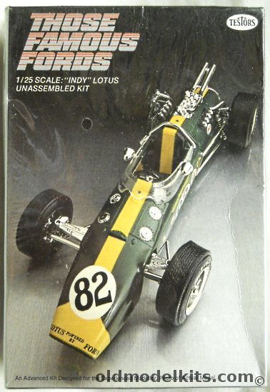 Testors 1/25 Indianapolis 500 Ford Lotus Racer, 122 plastic model kit
